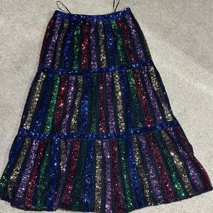 DRESS THE POPULATION Diaz Dress Midi Skirt no top Size XS Brand New! Never worn!